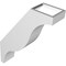 Ekena Millwork 3 1/2-in. W x 12-in. D x 16-in. H Funston Architectural Grade PVC Knee Brace BRCP035X12X16FST - alternate 3